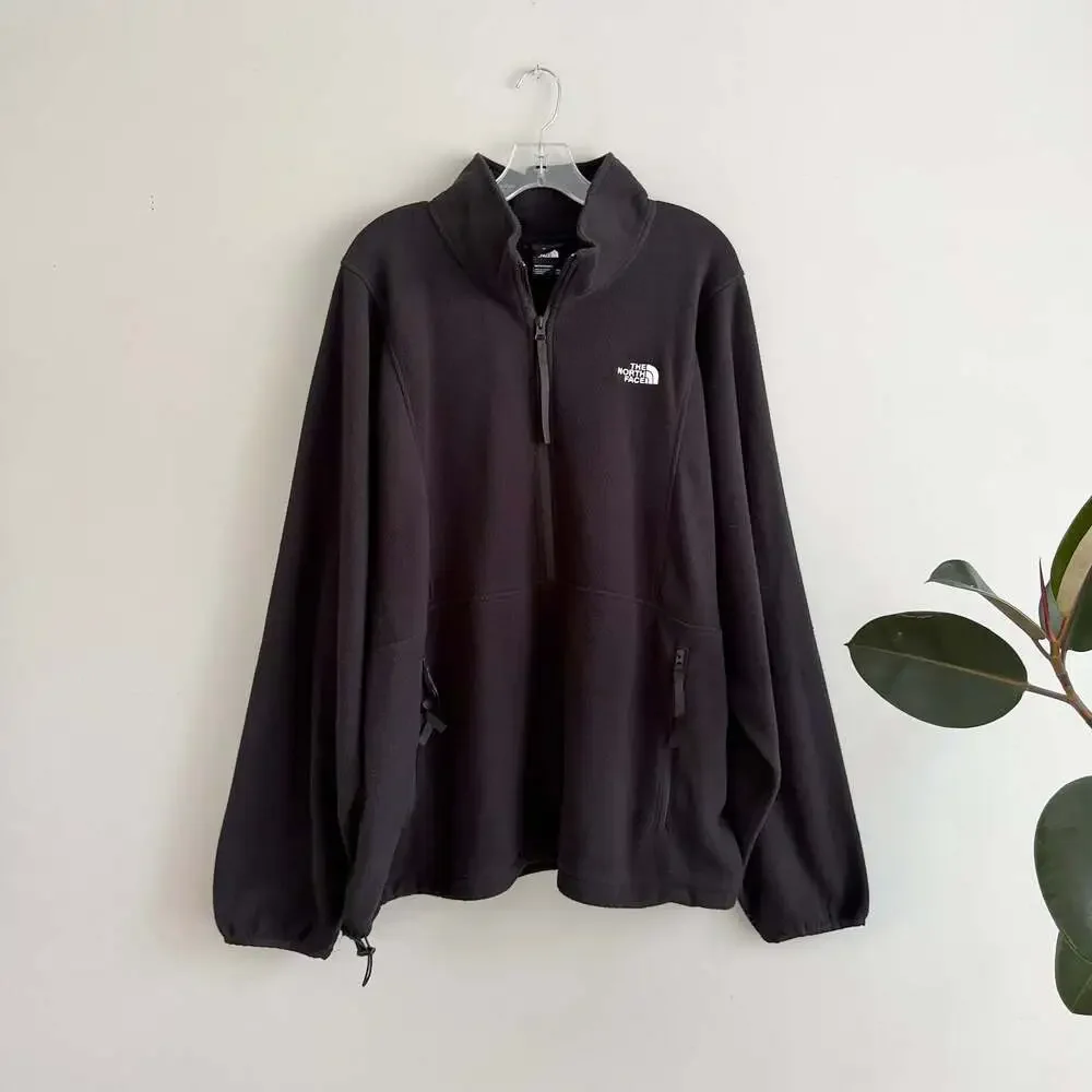 The North Face Men's TKA Attitude 1/2 Zip Fleece Pullover Black XXL